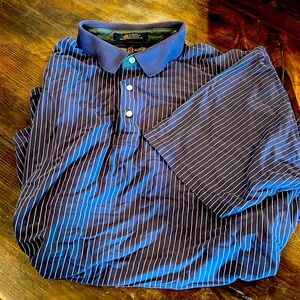 Men’s XL Tommy Hilfiger golf navy/white pin stripe